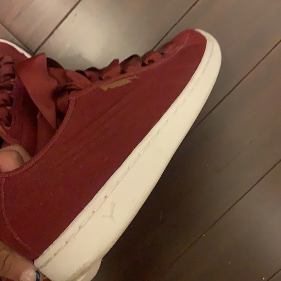 Used Puma Red Tibetan Velvet Shoes size 7.5 - Picture 5 of 5
